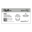 Surgical Specialties Quill 1 24 cm Polydioxanone Absorbable Suture with Needle and Violet, 12 per Box