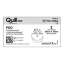 Surgical Specialties Quill 2 30 cm Polydioxanone Absorbable Suture with Needle and Violet, 12 per Box