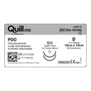 Surgical Specialties Quill 0 10 cm Polydioxanone Absorbable Suture with Needle and Violet, 12 per Box