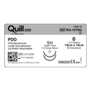 Surgical Specialties Quill 0 26 mm Polydioxanone Absorbable Suture with Needle and Violet, 12 per Box