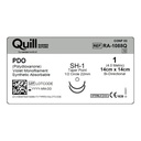 Surgical Specialties Quill 1 22 mm Polydioxanone Absorbable Suture with Needle and Violet, 12 per Box