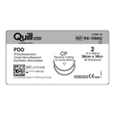 Surgical Specialties Quill 2 36 cm Polydioxanone Absorbable Suture with Needle and Violet, 12 per Box