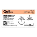 Surgical Specialties Quill Monoderm 36 mm x 60 cm Polyglycolic Acid / PCL Absorbable Suture with Needle and Undyed, 12 per Box