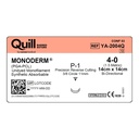 Surgical Specialties Quill Monoderm P-1 4-0 Polyglycolic Acid / PCL Absorbable Suture with Needle and Undyed, 12 per Box
