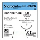 Surgical Specialties Sharpoint Plus 3-0 24 mm Polypropylene Nonabsorbable Suture with Needle and Blue, 12 per Box