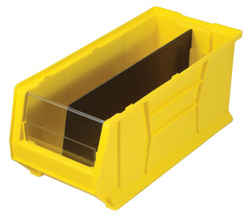 Quantum Medical 24 inch x 11 inch Bin Divider, Black, 1 per Pack