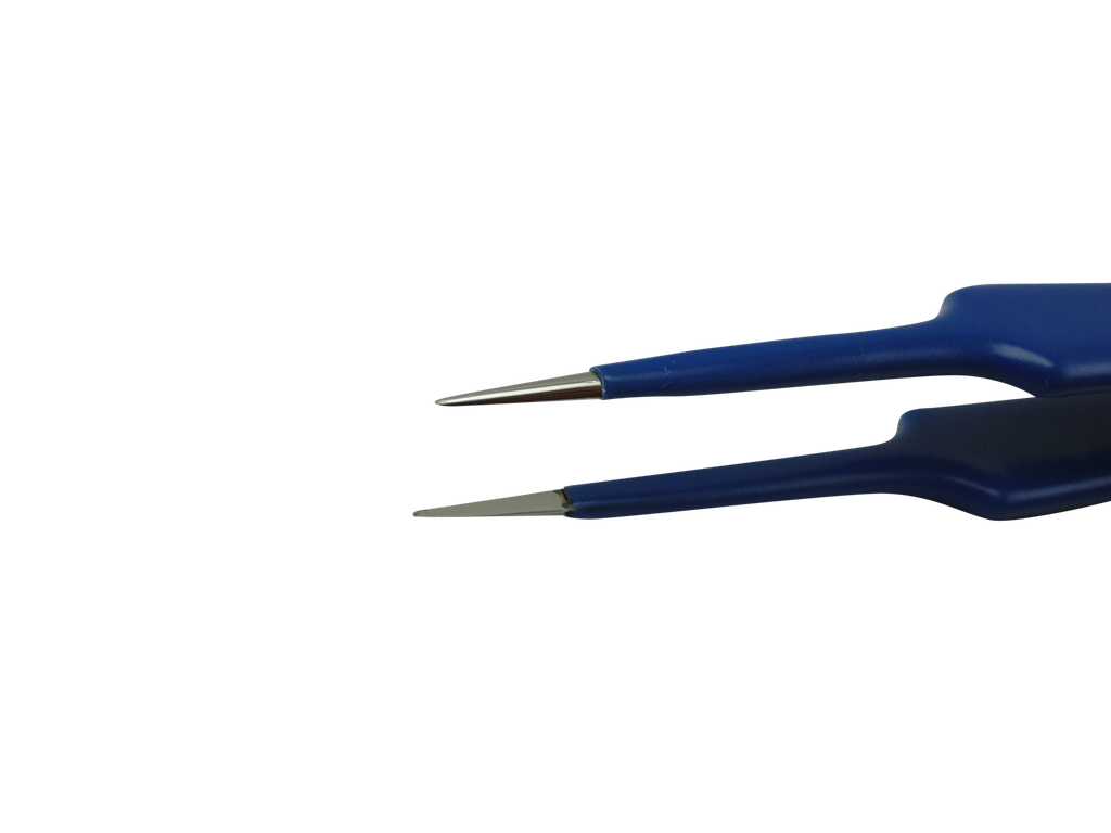 Olsen® Bipolar Forceps, Midas Touch Jewelers, Insulated, Smooth, Straight Micro Tips, 4 1/2 in, 114 mm, Single Use, 5/bx