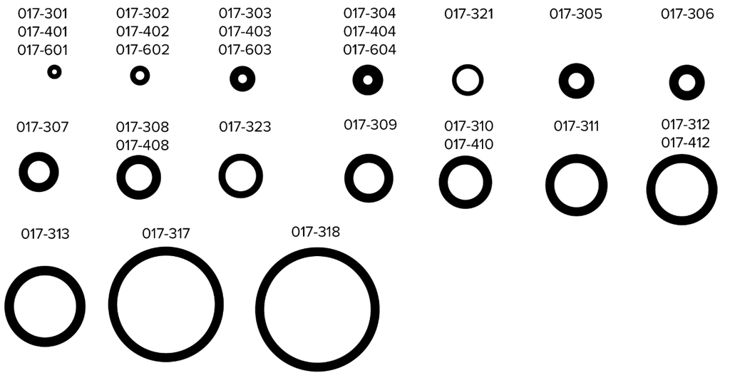 Beaverstate O-rings, Buna