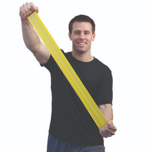 Fabrication Sup-R Exercise Bands, X-Light, Yellow, 5 ft, No Latex