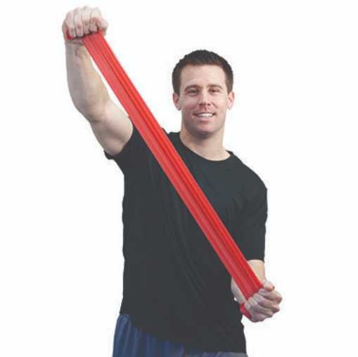 Fabrication Sup-R Exercise Bands, Light, Red, 5 ft, No Latex