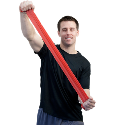 Fabrication Sup-R Exercise Bands, Red, 6 yds, No Latex