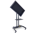 TV Stand with Mount, Rotating, Adjustable-Height, 32.75"W x 28.75"D x 46.5"-62.5"H, Fits TV sizes 40"-60", 90° Rotation, (4) 2" Nylon Casters with Locking Brakes, Steel Frame, Maximum Weight Capacity 100 lbs., Assembly Required