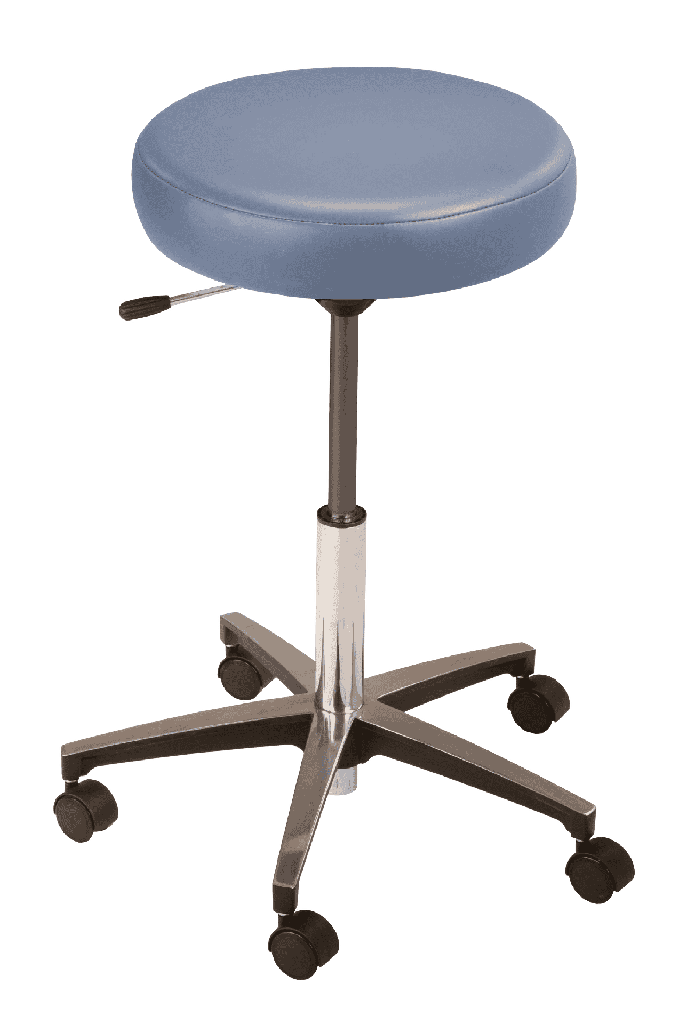 MTI 322 Hand Operated Stool, Chrome Base, w/o Backrest, Premium