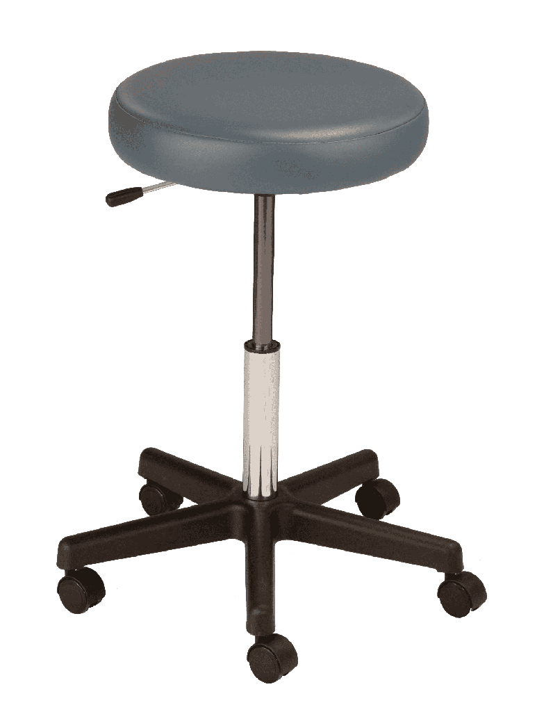 MTI 320 Hand Operated Stool, Black Base, w/o Backrest, Premium