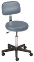 MTI 321 Hand Operated Stool, Black Base, w/Ergo Backrest, Premium