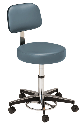 MTI Foot Operated Stool, w/Ergo Backrest, Premium