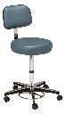 MTI Foot Operated Stool, w/Ergo Backrest, Premium