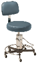 MTI 329 Stool, Hydraulic Pump, w/Ergo Backrest, Premium