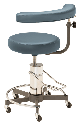 MTI 330 Stool, Hydraulic Pump, w/Body Support, Premium