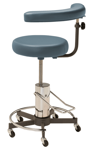 MTI 330 Stool, Hydraulic Pump, w/Body Support, Premium