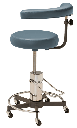 MTI 330 Stool, Hydraulic Pump, w/Body Support, Premium
