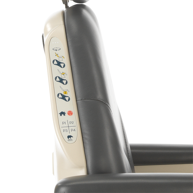 MTI 464 Exam/Procedure Chair, Swivel Base, 100-240V 