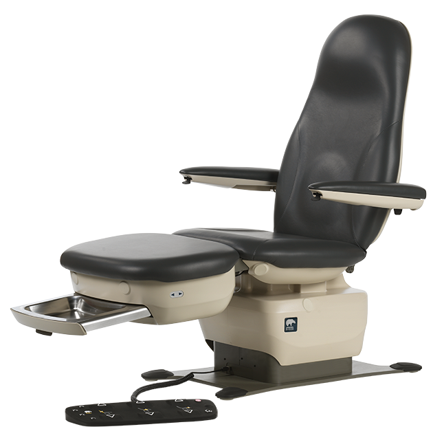 MTI 528 Podiatry/Wound Procedure Chair, Non-Lift Base, 100-240V 