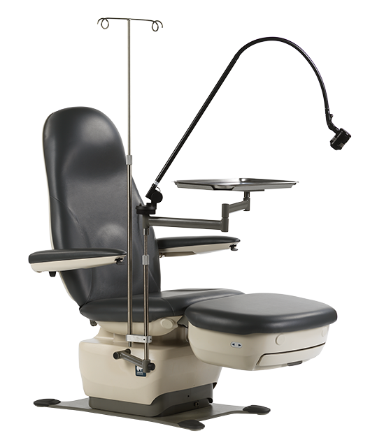 MTI 529 Podiatry/Wound Procedure Chair, Swivel Base, 100-240V 