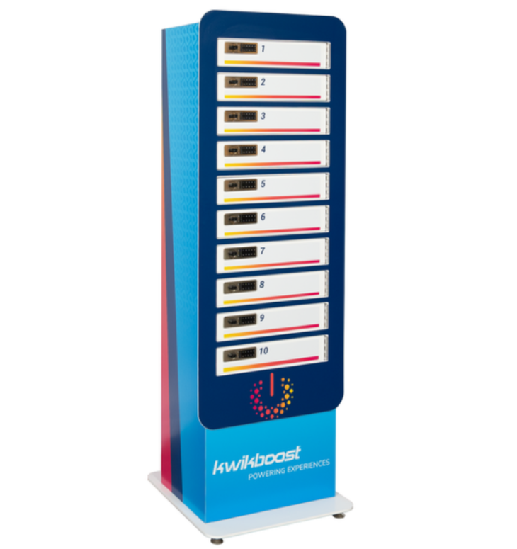 Luxor KwikBoost 10-Bay Multi-Device Charging Locker w/Custom Graphics