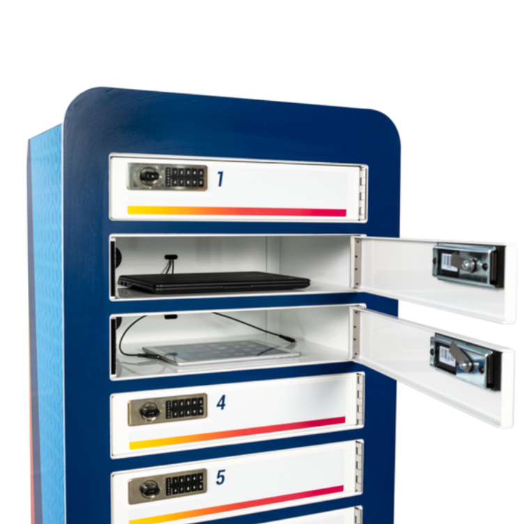 Luxor KwikBoost 10-Bay Multi-Device Charging Locker w/Custom Graphics