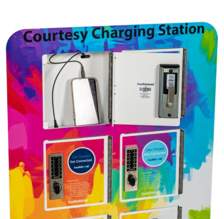 KwikBoost 6-Bay Phone Charging Locker w/Custom Graphics