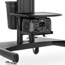 Workstation, Mobile Battery-Powered Adjustable-Height, Steel Frame with Black Powder Coat Finish 