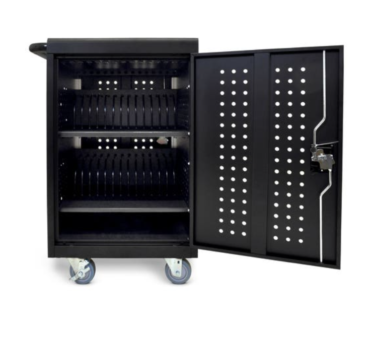 Luxor 30 Tablet/Chromebook Charging Cart, 27” W x 14.75” D x 30” H