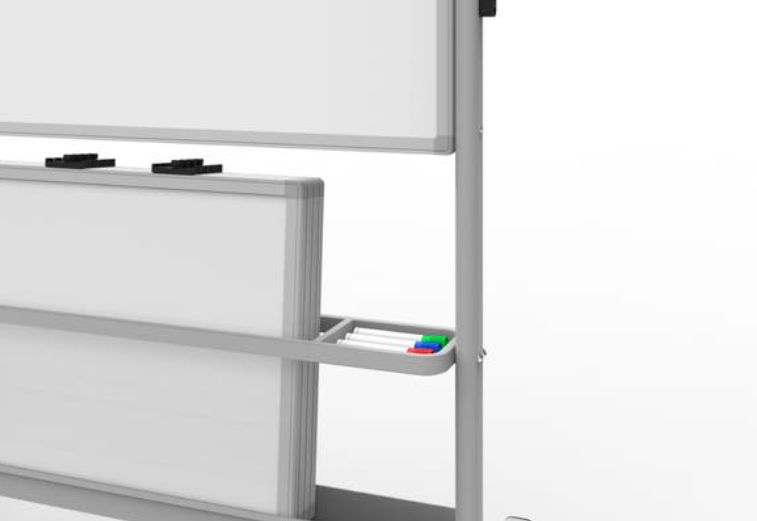 Luxor Dry Erase Magnetic Mobile Collaboration Station 40x48, w/Four 18x24 Attachable White Boards