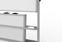 Luxor Dry Erase Magnetic Mobile Collaboration Station 40x48, w/Four 18x24 Attachable White Boards