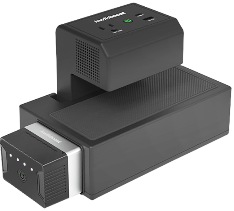 Luxor Constant Use Bundle - KwikBoost EdgePower Desktop Charging Station, 12 Batteries, 6 Clamps & 9 Bay Chargers