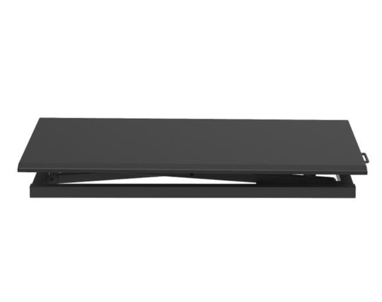 Luxor Pneumatic Standing Desk Converter, Black