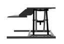 Standing Desk Converter, Dual Monitor Lift Capability, Black, 32"W x 23.5"D x 5.25"-15.5"H, 35 lb. Weight Capacity