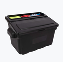 Luxor Outrigger Utility Cart Bin 2 Pack