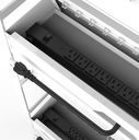 Open Charging Cart, 32-Tablet/Chromebook, Steel Frame, 16-Outlet 125V Power Strip, 6ft Cord, 27"W x 14.75"D x 39.75"H