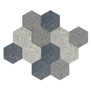 Luxor RECLAIM Stick On Decorative Acoustic Panels, Ocean Foam Combo 12 Pack