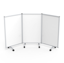 Luxor Dry Erase Magnetic Mobile Room Divider White Board, 28x46, 3-Panel