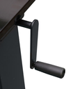 Flip-Top Table, Adjustable, Crank Handle, 59"W x 23.6"D x 30"-45.25"H, Weight Capacity 150 lbs.