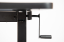 Luxor 60" High Speed Crank Adjustable Stand Up Desk, Walnut