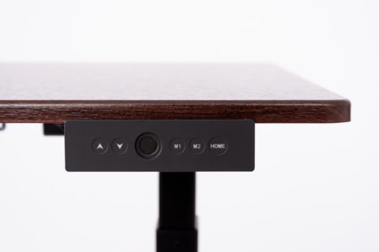 Luxor 60" 3-Stage Dual Motor Electric Stand Up Desk, Walnut/Black