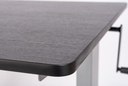Luxor 60" High Speed Crank Adjustable Stand Up Desk, Black/Silver