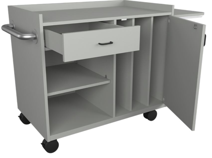 Pivotal Health Solutions Splint Cart, 38" Height, Grey Laminate