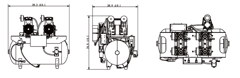 AT600 Oil Free Air Compressor (New Design)
