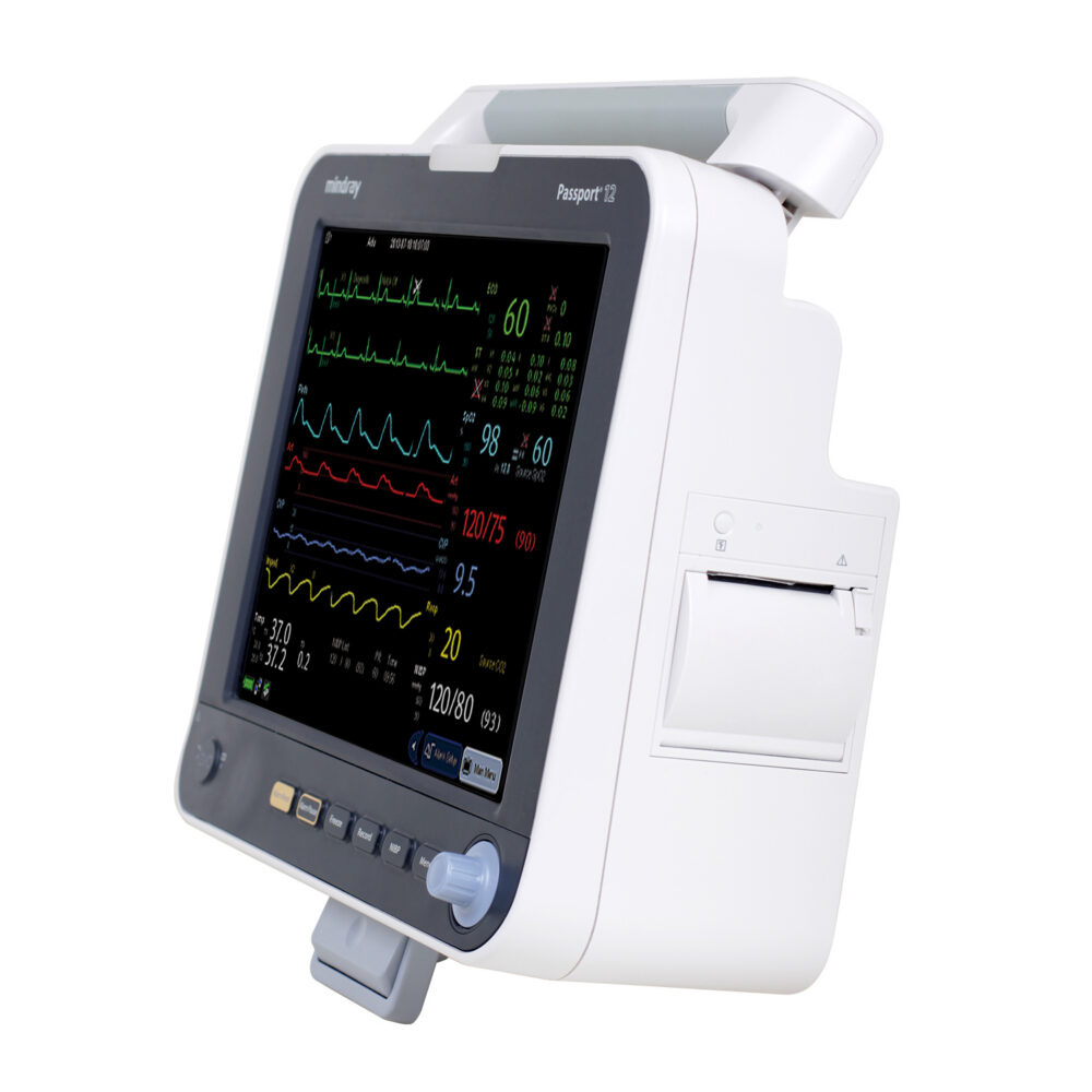 Mindray Passport 12m - ECG/Reps, SPo2, Nibp, Temp w/ AG analyzer