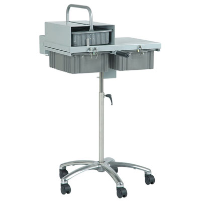 Med Care 12K-JL Adjustable Height Supply Cart